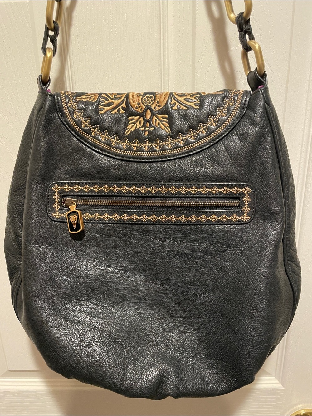 Isabella Fiore embroidered hobo shoulder bag - Picture 4 of 13